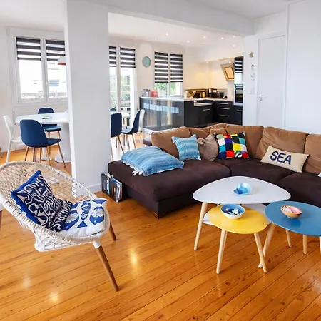 Maison Face A La Avec La A 50 M & Parking Prive 別荘 サントーバン・シュル・メール