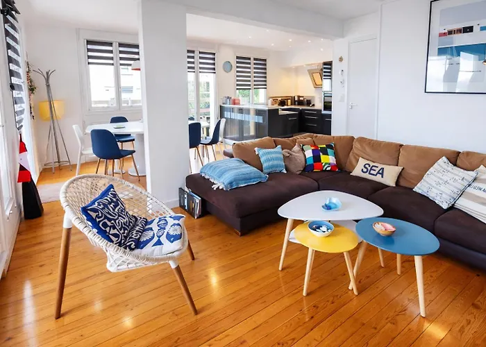 Maison Face A La Avec La A 50 M & Parking Prive 別荘 サントーバン・シュル・メール